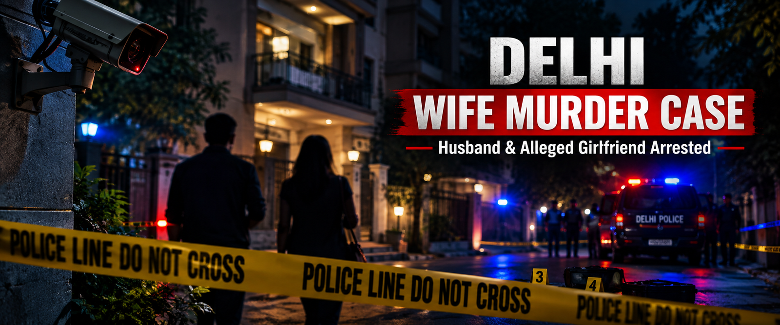 Delhi wife murder case investigation with CCTV camera and police investigation