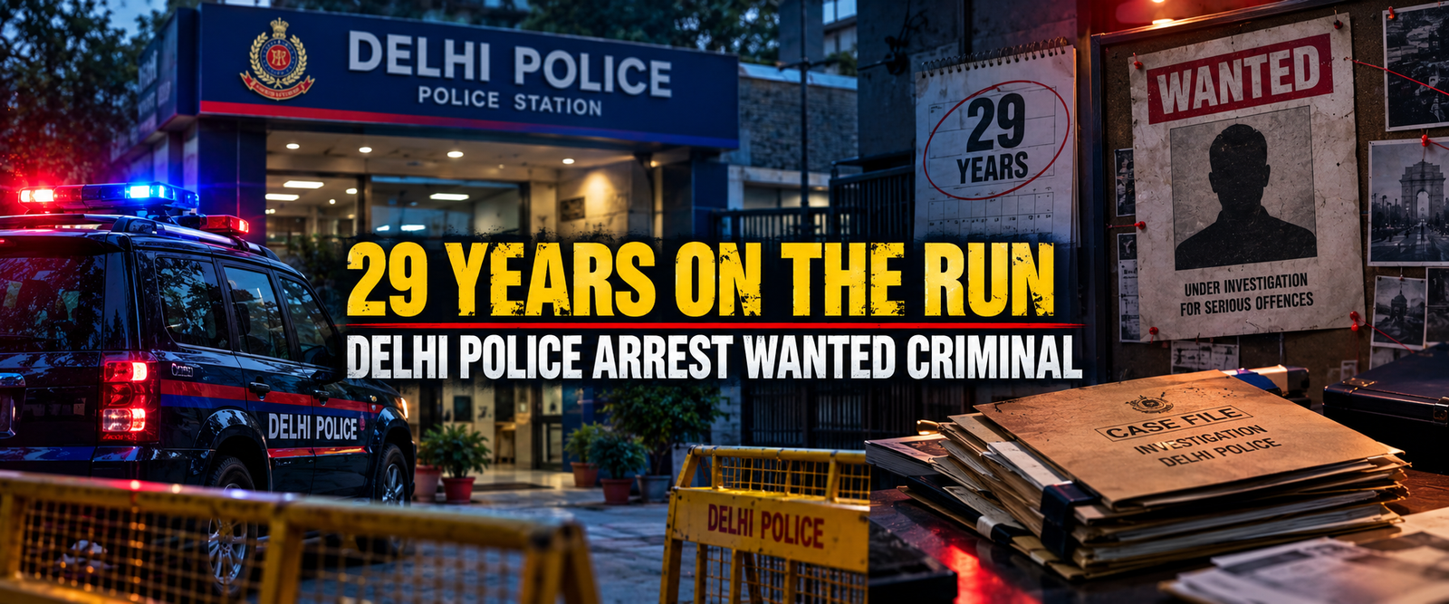 Delhi Police arrest wanted criminal after 29 years in Delhi