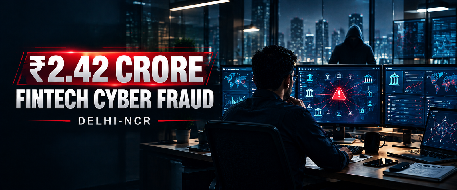 ₹2.42 crore fintech cyber fraud case in Delhi-NCR